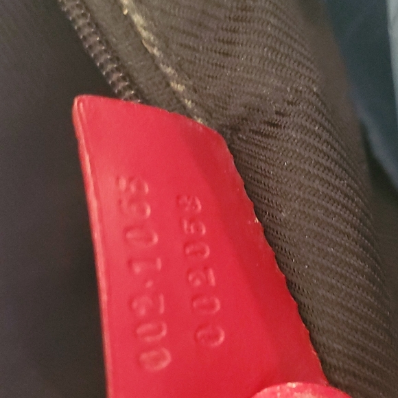 Gucci Monogram Bag Red Trim Tote - Picture 7 of 17